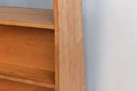 Vintage Large 1950s Double Sided Oak Library Bookcase / Shelves
