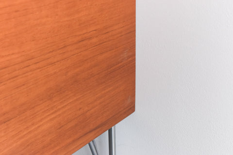 Vintage Rare Teak Tambour Door Cabinet by Heinrich Roepstorff for Danmøbel