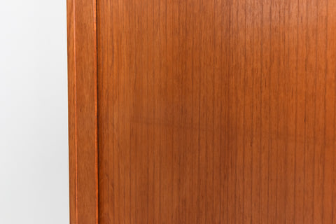 Vintage Rare Teak Tambour Door Cabinet by Heinrich Roepstorff for Danmøbel