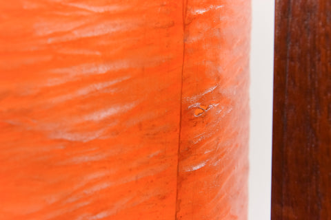 Vintage Large Orange Fibreglass Rocket Style Floor Lamp