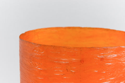 Vintage Large Orange Fibreglass Rocket Style Floor Lamp