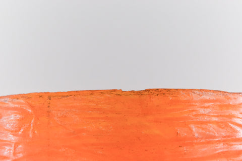 Vintage Large Orange Fibreglass Rocket Style Floor Lamp