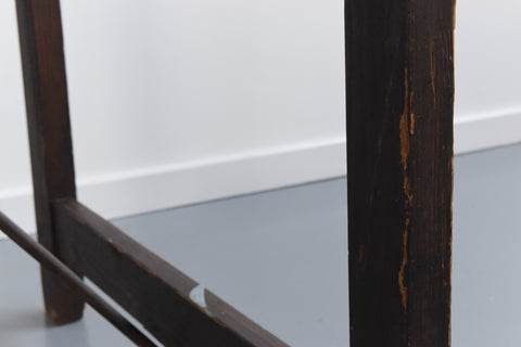 Vintage Large Rustic Wooden Folding Trestle Table