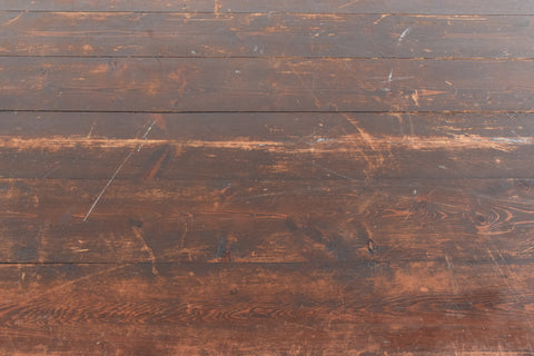 Vintage Large Rustic Wooden Folding Trestle Table