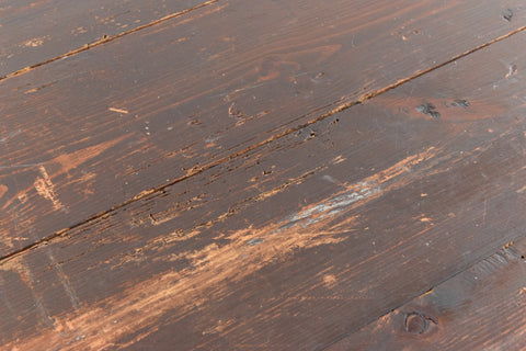 Vintage Large Rustic Wooden Folding Trestle Table