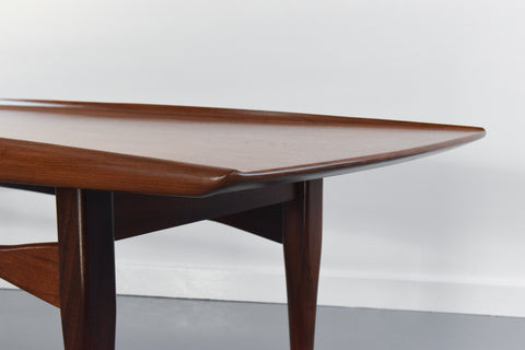 Vintage Long Teak Coffee Table