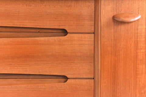 Vintage Long Teak Sideboard by Younger