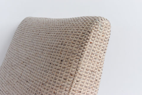 Vintage Low Lounge Chair in Textured Wool Fabric