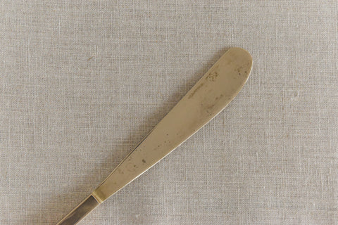 Vintage 1950s 32 Piece Gold Cutlery Set in the Manner of Scanline by Sigvard Bernadotte