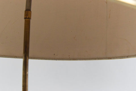Vintage Mid Century Modern 1950s Tripod Standing Lamp and Shade