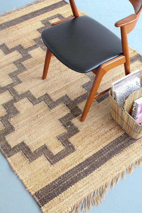 Vintage Natural Jute / Seagrass Patterend Rug