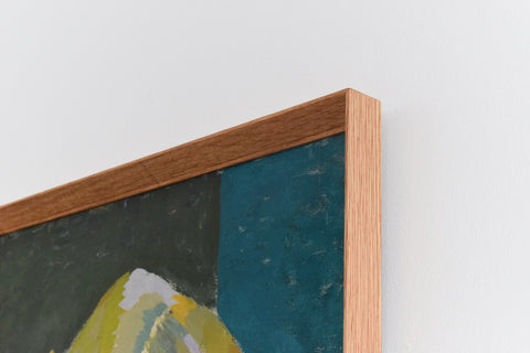 Vintage Oil on Board Portrait Painting by Artist Audrey Harling