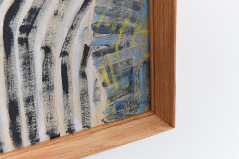 Vintage Oil on Board Portrait Painting by Artist Audrey Harling