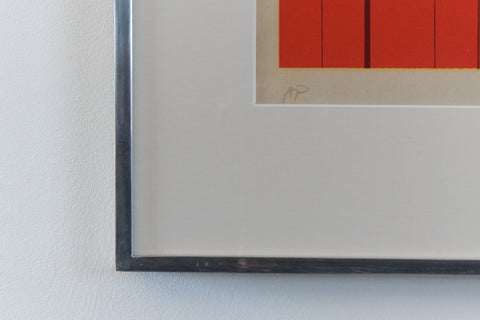 Vintage Original Screen Print Artist Proof by Jeffery Edwards Dated 1969 Titled 'Terrible Rising Damp'