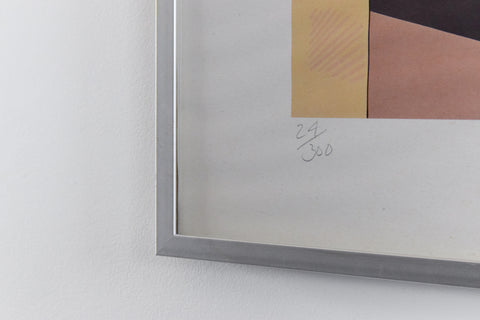 Vintage Original Screen Print by Jeffery Edwards Titled 'Plagiarism'