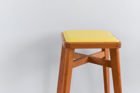Vintage Pair of 1960s Wooden Stools by Stoe