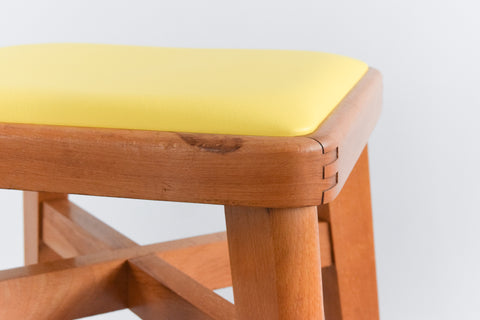 Vintage Pair of 1960s Wooden Stools by Stoe