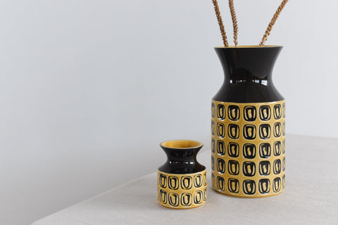 Vintage Pair of Vases by John Clappison for Hornsea Pottery