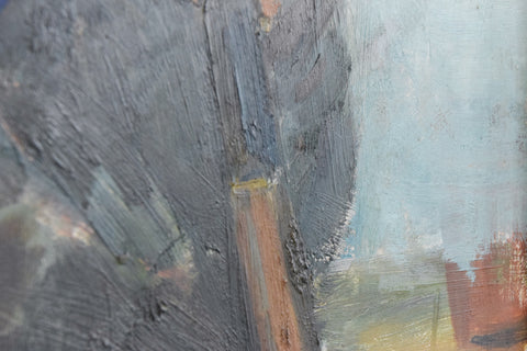 Vintage Original 1958 Oil on Board Portrait Painting by Gwladys Shepherd