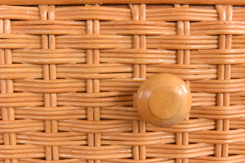 Vintage Rattan Chest of Drawers