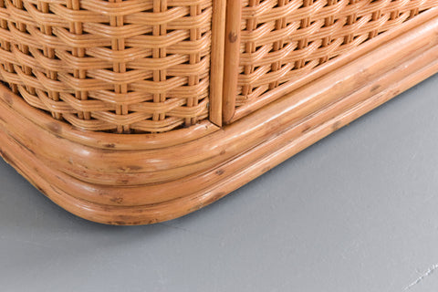 Vintage Rattan Chest of Drawers