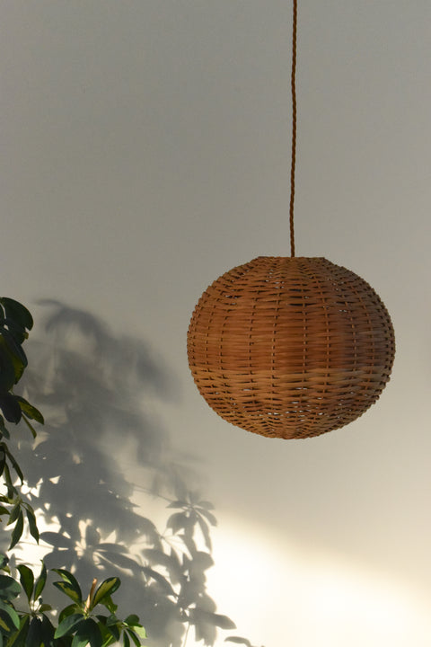Vintage Small Rattan Light Shade