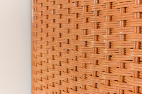 Vintage Rattan Wardrobe