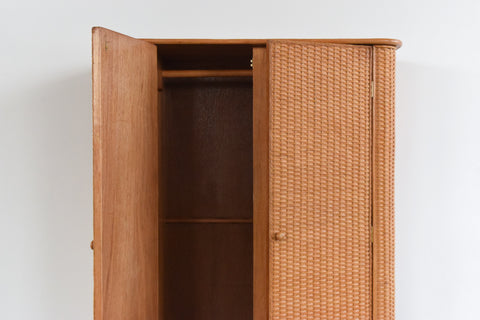 Vintage Rattan Wardrobe