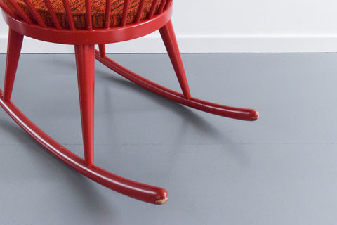 Vintage Circle Rocking Chair by Yngve Ekström for Stol AB Sweden
