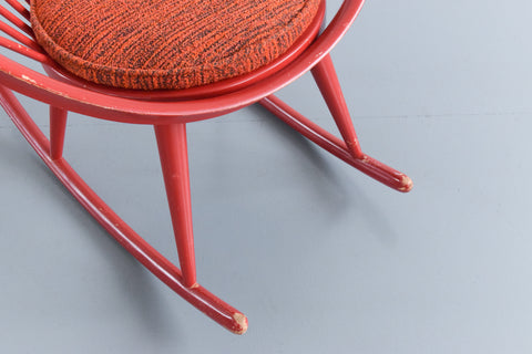 Vintage Circle Rocking Chair by Yngve Ekström for Stol AB Sweden