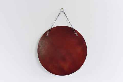 Vintage Round Frameless Bevelled Wall Mirror