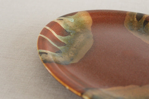 Vintage Rustic Ceramic Studio Pottery Plate by Lamorna Pottery