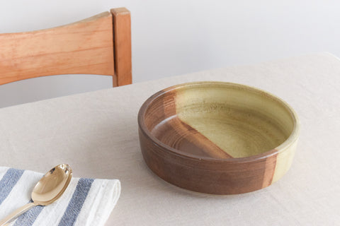 Vintage Rustic Ceramic Studio Pottery Serving Dish