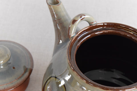 Vintage Rustic Ceramic Studio Pottery Teapot by Taena Pottery / Margaret Leach