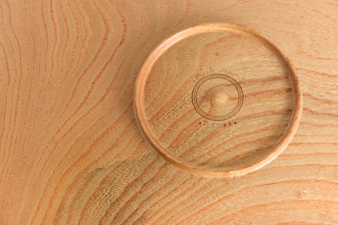 Vintage Rustic Hand Turned Wooden Platter / Bowl