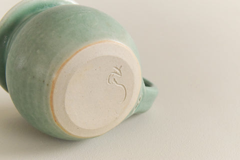 Vintage Set of 4 Small Studio Pottery Ceramic Mugs