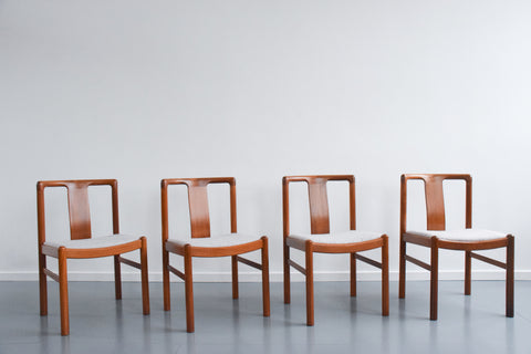 Vintage Set of Four Teak Dining Chairs