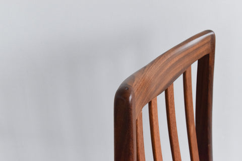 Vintage Set of 6 G Plan Fresco Teak Dining Chairs with Carvers