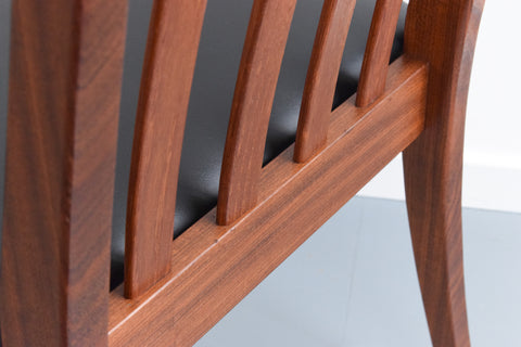Vintage Set of 6 G Plan Fresco Teak Dining Chairs with Carvers