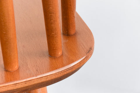 Vintage Set of Four Danish Mid Century Beech Dining Chairs by Farstrup