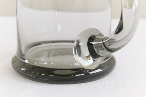 Vintage Set of Four Danish Holmegaard Per Lütken Smoke Glass Beer Mugs