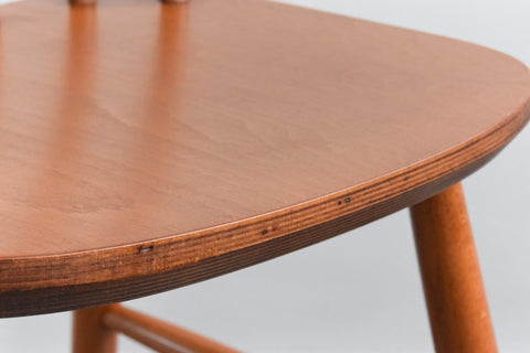 Vintage Set of Four Danish Mid Century Beech Dining Chairs by Farstrup