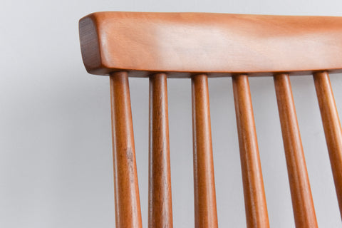 Vintage Set of Four Danish Mid Century Beech Dining Chairs by Farstrup