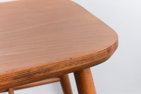 Vintage Set of Four Danish Mid Century Beech Dining Chairs by Farstrup