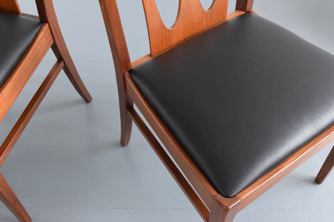 Vintage Set of Four G-Plan Brasilia Teak Dining Chairs