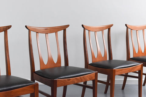 Vintage Set of Four G-Plan Brasilia Teak Dining Chairs