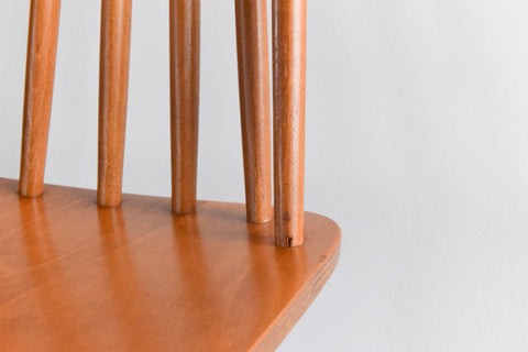 Vintage Set of Four Mid Century Beech Dining Tellus Chairs by IKEA