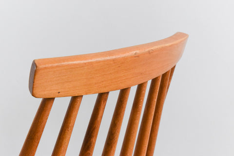 Vintage Set of Four Mid Century Beech Dining Tellus Chairs by IKEA
