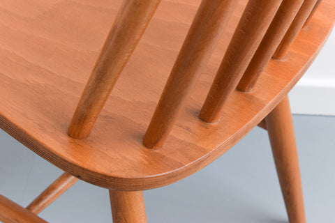 Vintage Set of Four Mid Century Beech Dining Tellus Chairs by IKEA