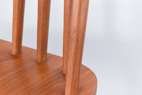 Vintage Set of Four Mid Century Beech Dining Tellus Chairs by IKEA